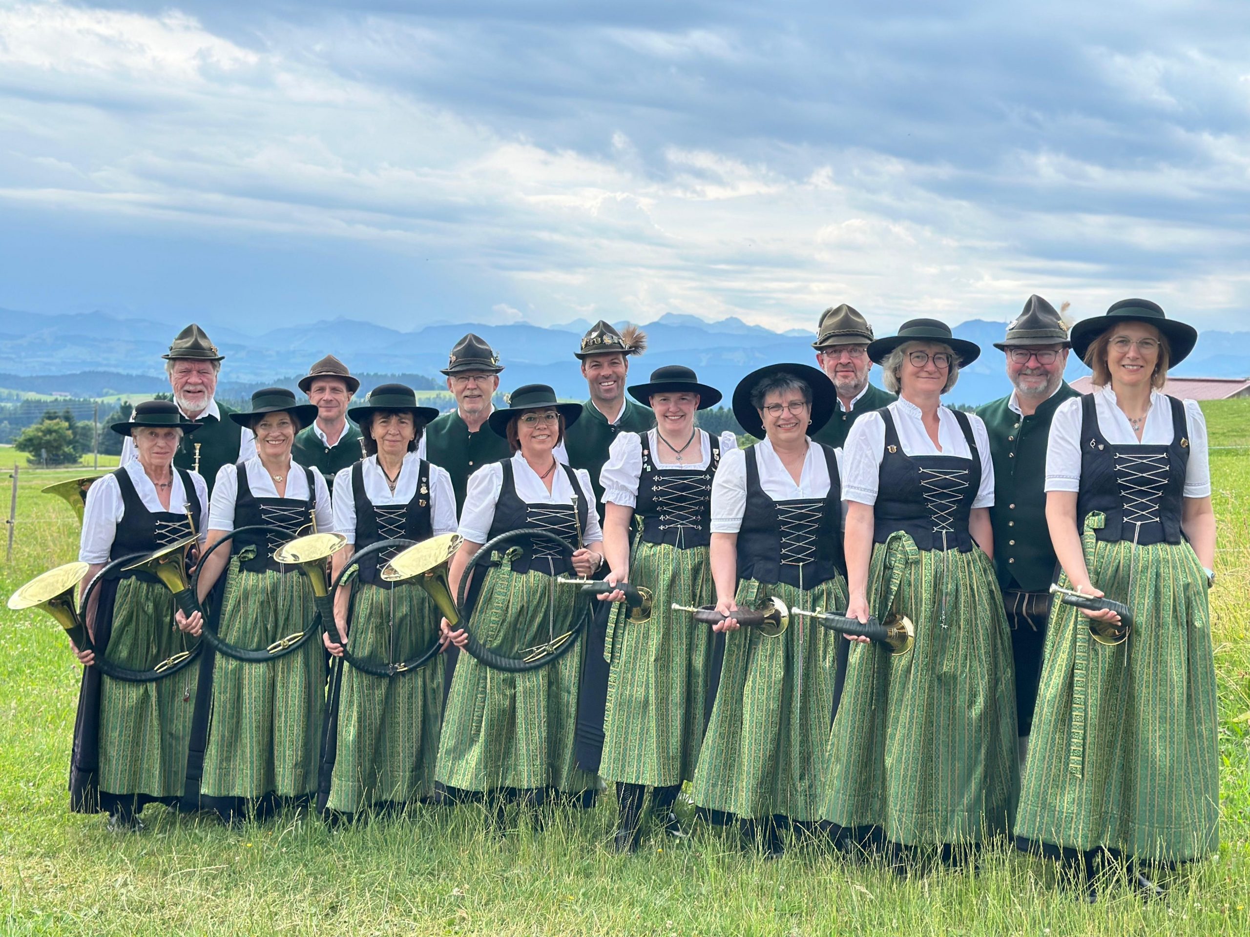 Bläsergruppe (Jagdhornbläser) des Kreisjagdverbands Kempten