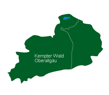 Karte: Hochwildhegegemeinschaft Kempter Wald